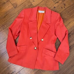 Yves Saint Laurent Bold Coral wool Blazer